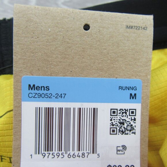 Nike Flex Stride Trail Running Shorts Mens Sz Medium Yellow Khaki NEW - Picture 12 of 15